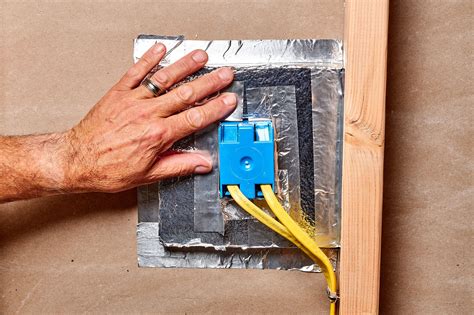 caulking around outside electrical box|sealant for box outlet.